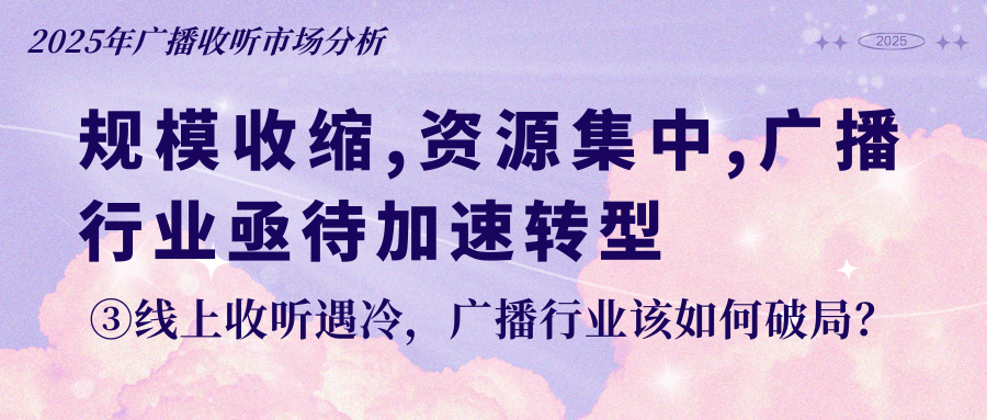 线上收听遇冷，广播行业该如何破局？——2025年广播收听市场分析③